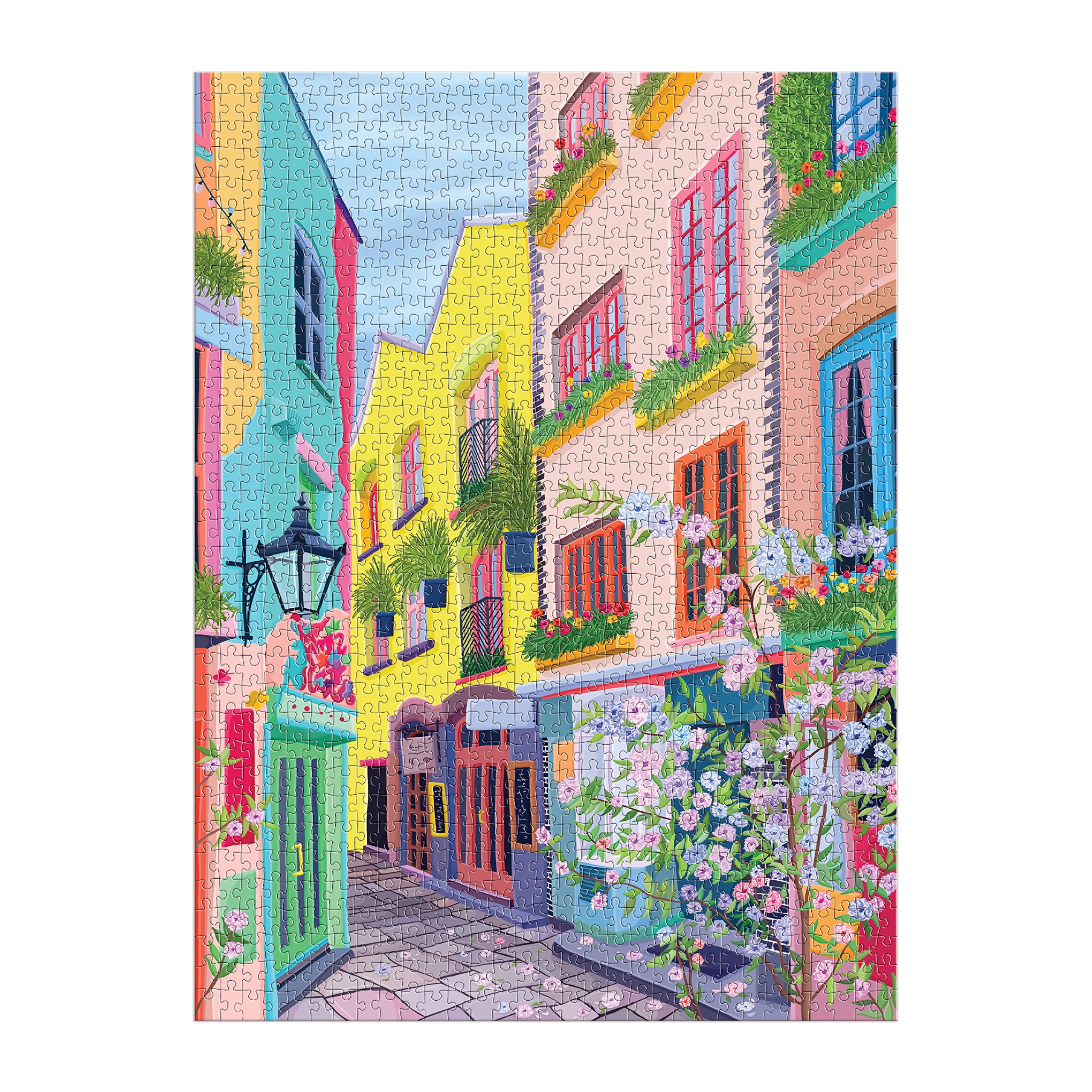 London Passage – 1000 Piece Puzzle Fun and Challenging Activity with Bright and Bold Artwork of Colorful London Streets for Adults and Families