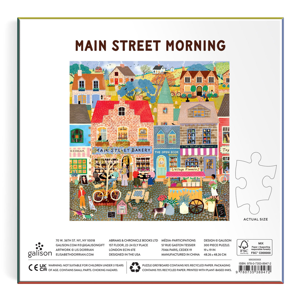 Main Street Morning 300 Piece Puzzle