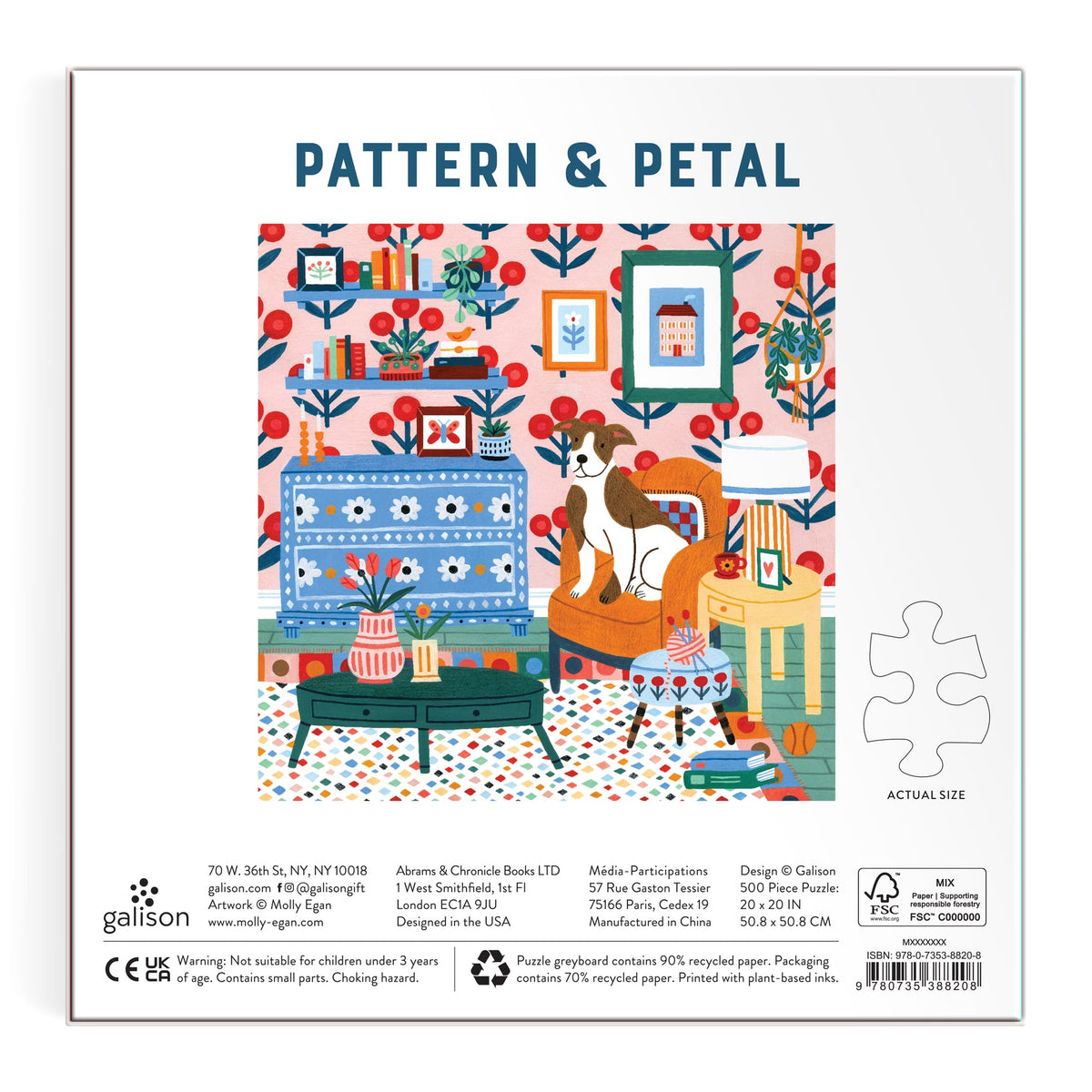 Pattern & Petal 500 Piece Puzzle
