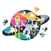 Space Mission 75 Piece Shaped Scene
