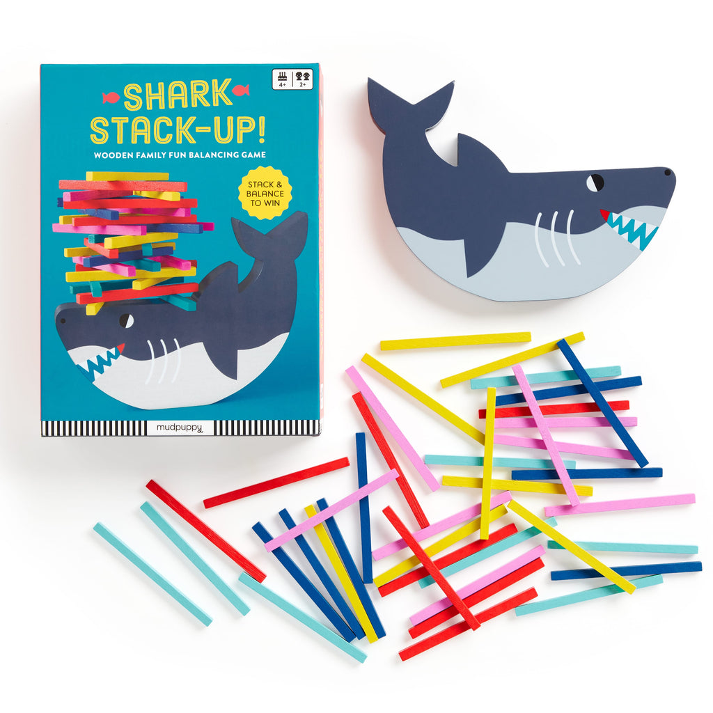 Shark Stackup Wooden Balancing Game