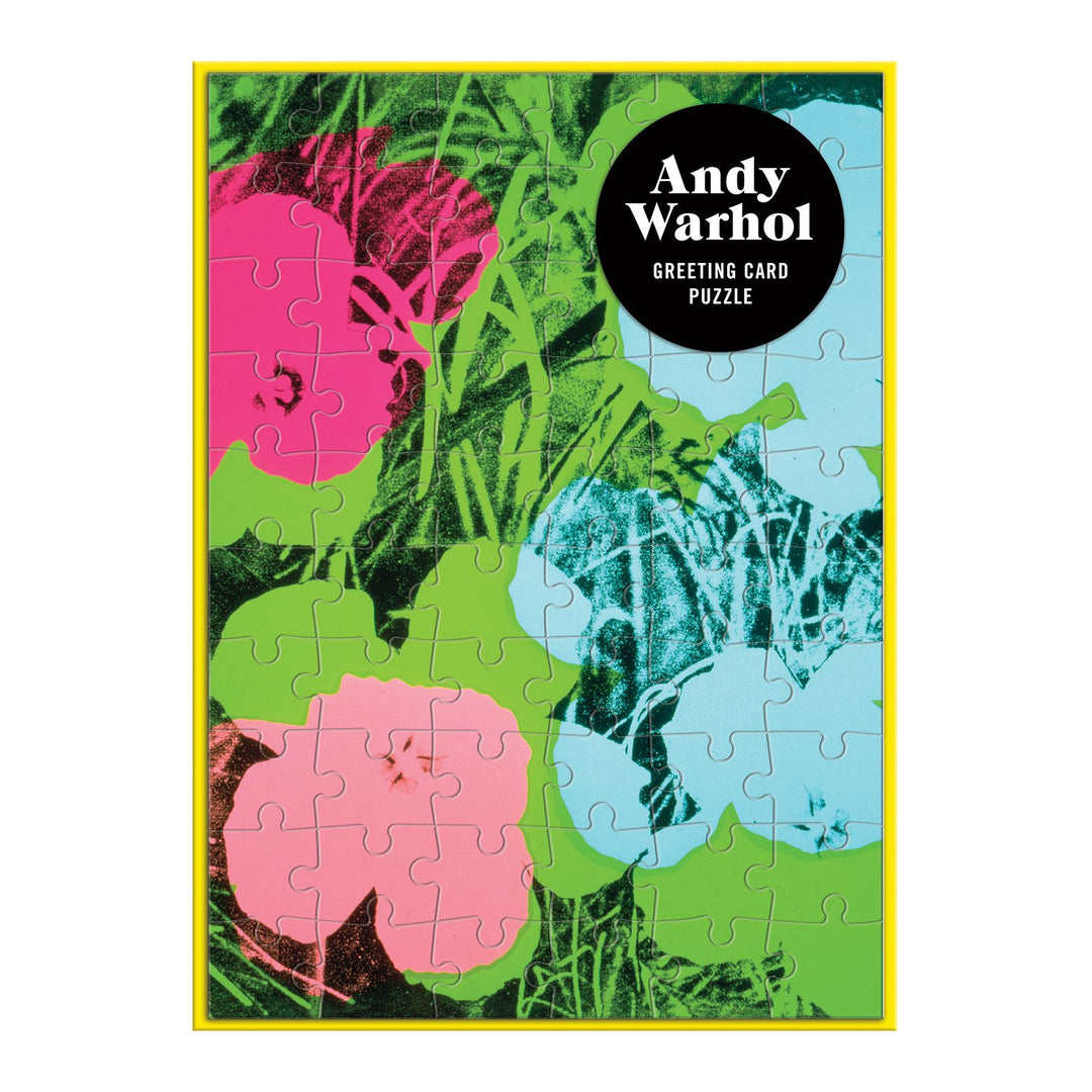Andy Warhol Flowers Greeting Card P