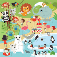 At the Zoo Jumbo Puzzle