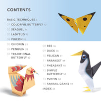 Origami Butterflies, Birds & Bees