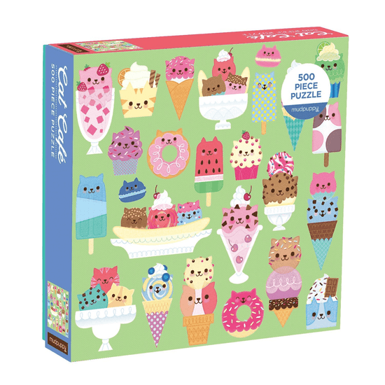 Cat Cafe 500 Piece Family Puzzle