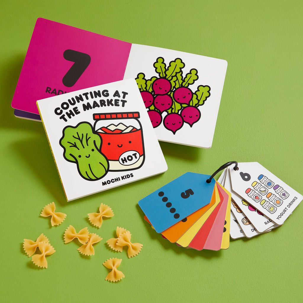 Counting at the Market Numbers Ring Flash Cards
