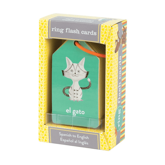 Spanish to English Ring Flash Cards