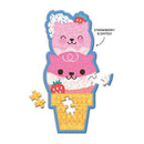 Strawberry Cat Cone 48 Piece Scratch and Sniff Shaped Mini Puzzle