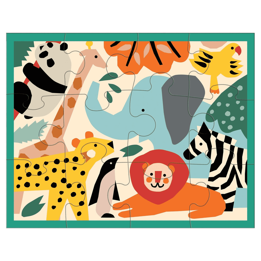 Zoo Animals 12-Piece Pouch Puzzle
